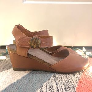 Taos “Penelopeep” Peep Toe Wedges
